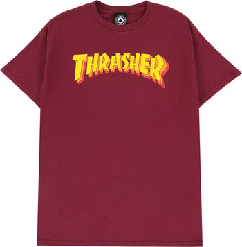 Thrasher - Stacked T-Shirt - Maroon