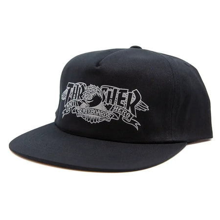 Thrasher x Antihero MAG Banner Snapback Hat - Black