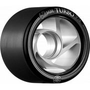 Rollerbones - Turbo Aluminum Hub 62mm 97a 8pk Black Roller Skate Wheels