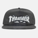 Thrasher - Clouds by Spanky Snapback Hat - Charcoal
