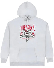 Thrasher x Toy Machine - Monster-Gram Hoodie - Ash Grey