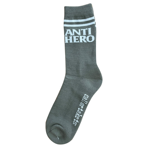 Antihero - Black Hero If Found Socks - Grey/White