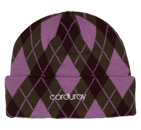 Corduroy - Argyle Beanie