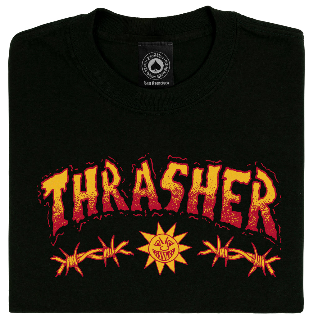 Thrasher t shirt outlet black