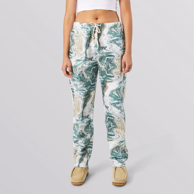 HUF Swirl Fleece Pant Olive Board Of Missoula