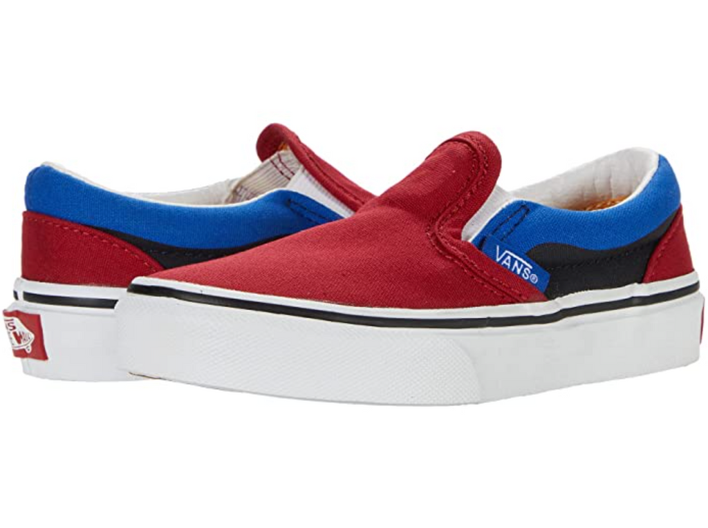 Vans classic slip on red sales