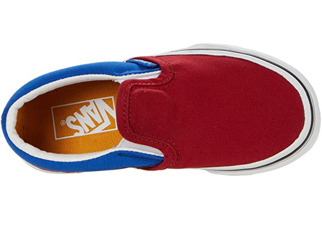 Red blue yellow slip 2025 on vans
