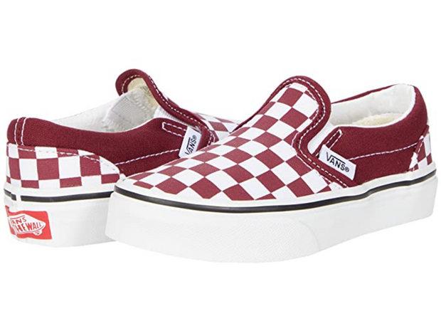 Red checkered vans for kids new arrivals