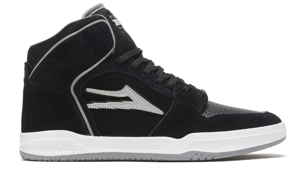 Lakai - Telford Hi - Black/Reflective Suede – Board Of Missoula