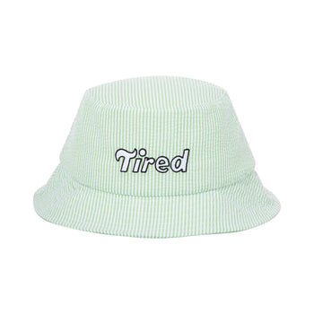 Tired - Tilde Seersucker Bucket Hat - Mint