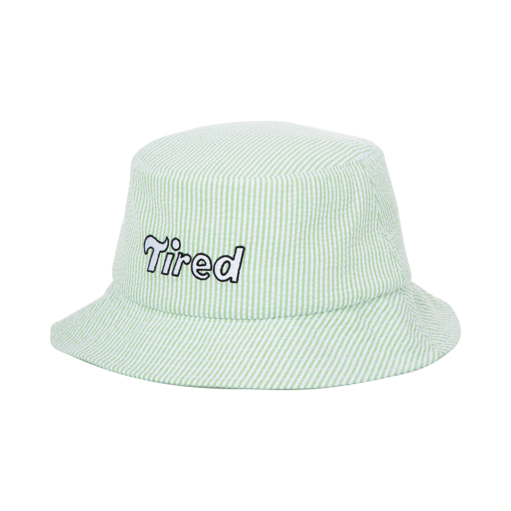 Lavender And White Stripped Seersucker Bucket Hat main image 0