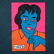 Tired - Thumbs Down T-Shirt - Orion Blue