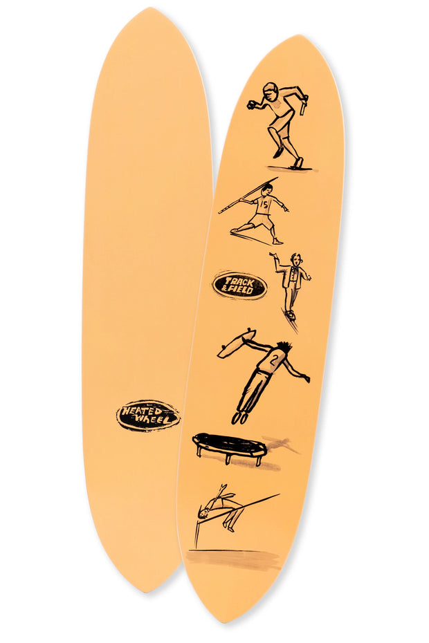 The Heated Wheel - Track & Field Polarizer Deck – Board Of Missoula The Heated Wheel - Track & Field Polarizer Deck – Board Of Missoula
