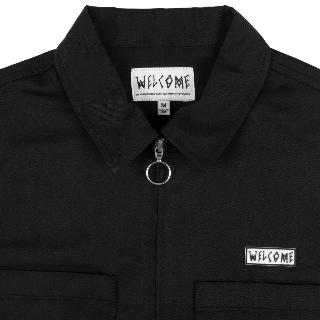 Welcome Bapholit Black Short Sleeve Work Shirt - Size S - Black - Button Ups - Men's Clothing at Zumiez