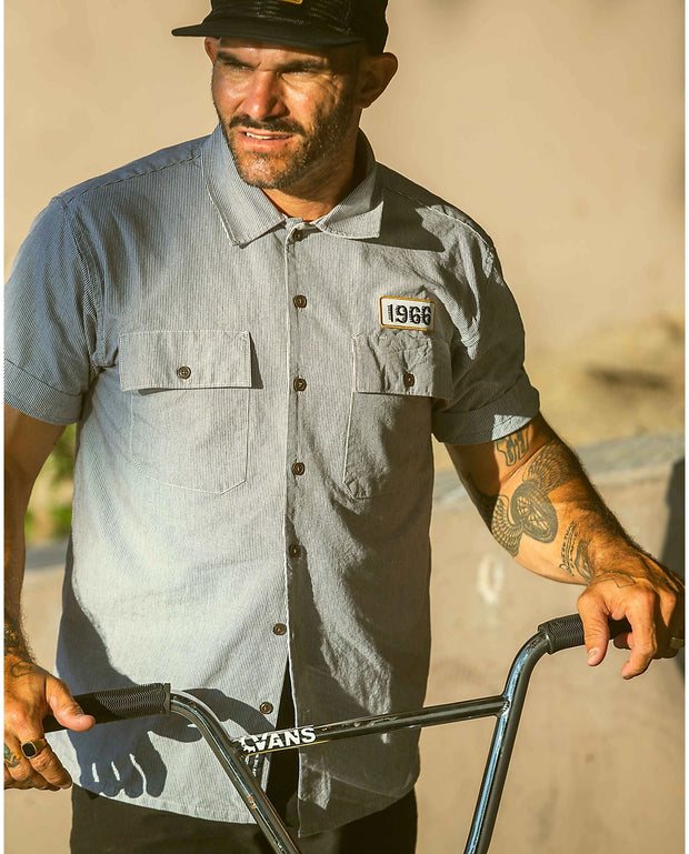 Vans with dress shirt sales