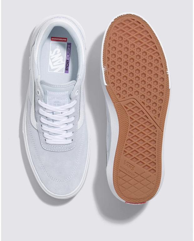 Baby blue vans clearance on feet