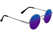 Glassy - Jaws Premium Polarized Sunglasses Silver/Blue MIrror