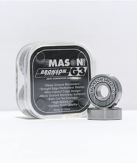 Bronson Mason Silva G3 Skateboard Bearings (8 pack) - Board Of Missoula