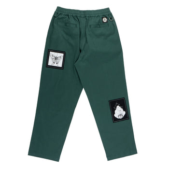 Welcome - Volumen Elastic Pant With Patches - Evergreen