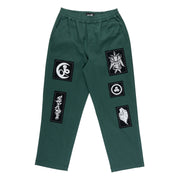 Welcome - Volumen Elastic Pant With Patches - Evergreen